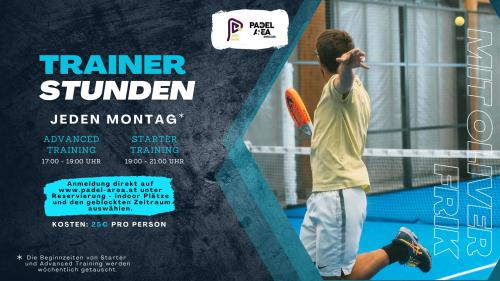 Wöchentliche Trainer Stunden in der Padel Area Tullnerfeld!